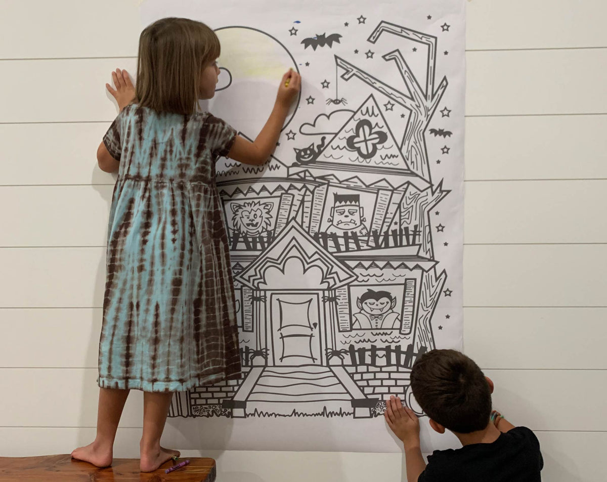 Giant Halloween Coloring Pages - Set of 3
