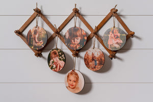 Wood Photo Ornament - Pretty In Polka Dots