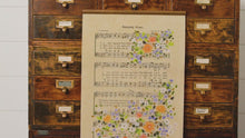 Load image into Gallery viewer, Amazing Grace Floral Hymn #7 - Hanging Canvas
