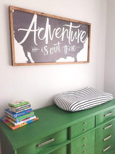Adventure Is Out There - 47x23 - Pretty In Polka Dots