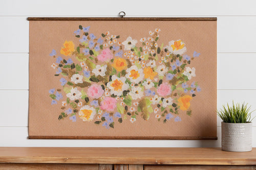 Bloom No. 3 - Hanging Canvas - Pretty In Polka Dots