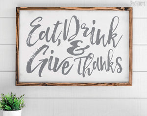 Eat, Drink & Give Thanks - Pretty In Polka Dots