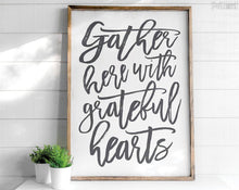 Load image into Gallery viewer, Gather Here With Grateful Hearts - Vertical - Pretty In Polka Dots