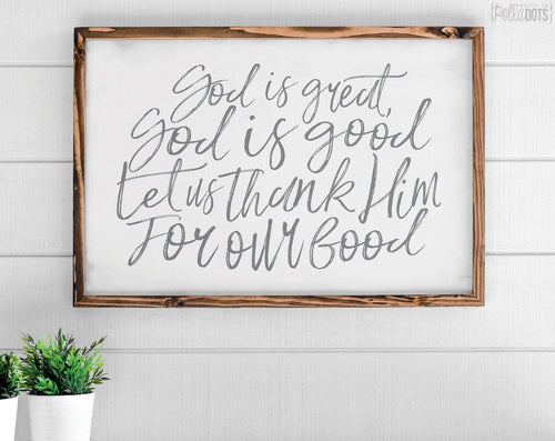 God Is Great God Is Good - Pretty In Polka Dots