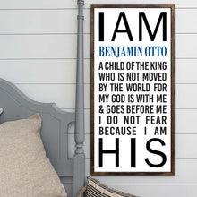 Load image into Gallery viewer, I Am His Sign - Child of a King - Personalized - Pretty In Polka Dots