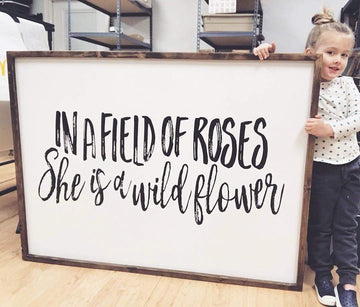 In A Field Of Roses She Is A Wildflower - V4