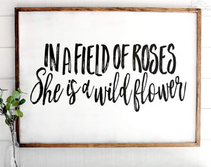 In A Field Of Roses She Is A Wildflower - V1 - Pretty In Polka Dots