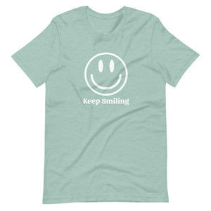 Keep Smiling - Short-Sleeve Unisex T-Shirt - Pretty In Polka Dots
