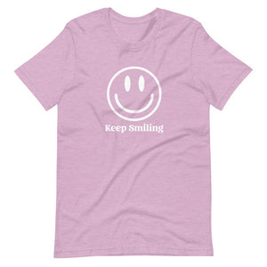 Keep Smiling - Short-Sleeve Unisex T-Shirt - Pretty In Polka Dots