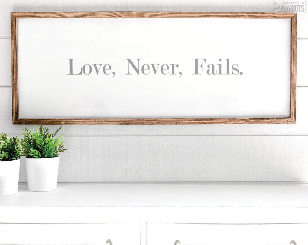 Love Never Fails - Pretty In Polka Dots
