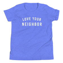 Load image into Gallery viewer, Love Your Neighbor - Youth Short Sleeve T-Shirt - Pretty In Polka Dots