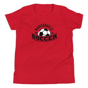 Madisonville Soccer - Youth Short Sleeve T-Shirt - Pretty In Polka Dots