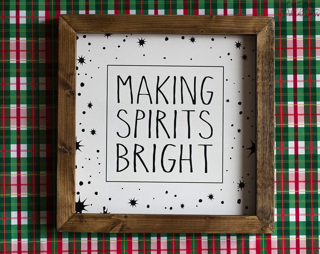 Making Spirits Bright Photo Frame