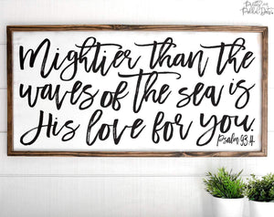 Mightier Than The Waves Of The Sea Is His Love For You - Pretty In Polka Dots