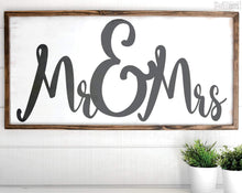 Load image into Gallery viewer, Mr &amp; Mrs Sign - Pretty In Polka Dots