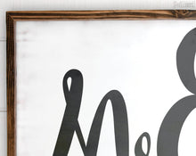 Load image into Gallery viewer, Mr &amp; Mrs Sign - Pretty In Polka Dots