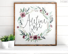 Load image into Gallery viewer, Personalized Floral Name Sign - V1 - Pretty In Polka Dots