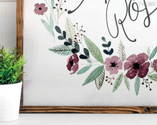 Load image into Gallery viewer, Personalized Floral Name Sign - V1 - Pretty In Polka Dots