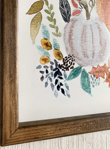 Pumpkin Watercolor Painting - by Chris Wallace - Pretty In Polka Dots