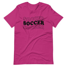 Load image into Gallery viewer, Soccer Soccer Soccer - Short-sleeve unisex t-shirt - Pretty In Polka Dots