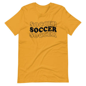 Soccer Soccer Soccer - Short-sleeve unisex t-shirt - Pretty In Polka Dots
