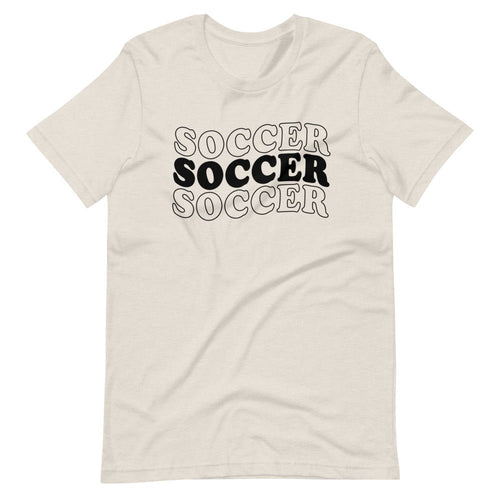 Soccer Soccer Soccer - Short-sleeve unisex t-shirt - Pretty In Polka Dots