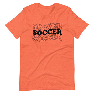 Soccer Soccer Soccer - Short-sleeve unisex t-shirt - Pretty In Polka Dots