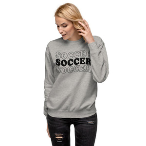 Soccer Soccer Soccer - Unisex Fleece Pullover - Pretty In Polka Dots