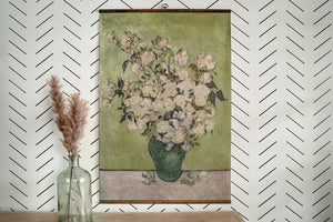 Van Gogh - Vase of Roses - Pretty In Polka Dots