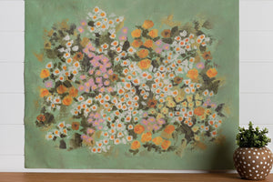 Wildflower Fields No. 2 - Hanging Canvas - Pretty In Polka Dots